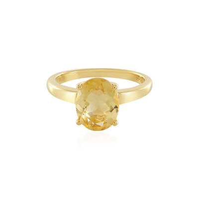 Bague en argent et Citrine