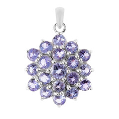 Pendentif en argent et Tanzanite