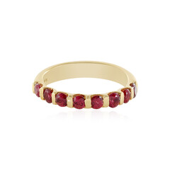 Bague en argent et Spinelle rouge noble