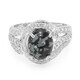 Bague en argent et Obsidienne Flocon-de-Neige