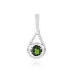 Pendentif en argent et Diopside de Russie