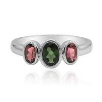 Bague en argent et Tourmaline verte du Brésil (Tenner Diniz)