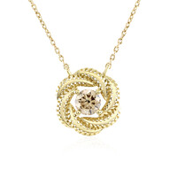 Collier en or et Diamant champagne I1 (Ornaments by de Melo)