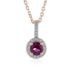 Collier en argent et Grenat magenta