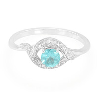 Bague en argent et Apatite bleue