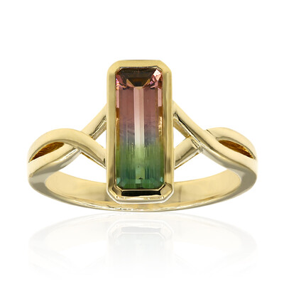 Bague en or et Tourmaline multicolore