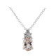 Collier en argent et Morganite