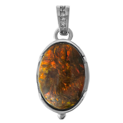 Pendentif en argent et Ammolite