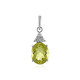 Pendentif en argent et Quartz citron