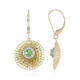 Boucles d'oreilles en or et Grenat Tsavorite du Kenya (Ornaments by de Melo)