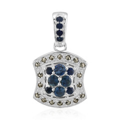 Pendentif en argent et Saphir bleu (Annette classic)