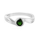 Bague en argent et Diopside de Russie