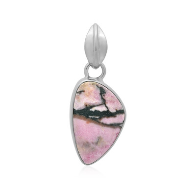 Pendentif en argent et Rhodonite Sulavesi (Bali Barong)