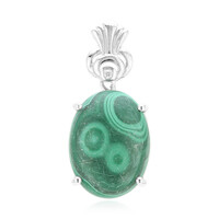 Pendentif en argent et Malachite