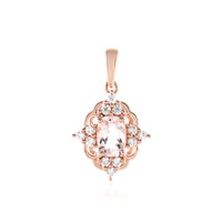 Pendentif en argent et Morganite