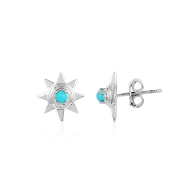 Boucles d'oreilles en argent et Turquoise