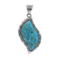 Pendentif en argent et Turquoise bleue de Mohavie (Art of Nature)