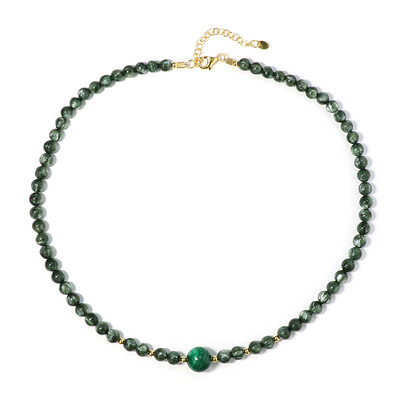 Collier en argent et Malachite