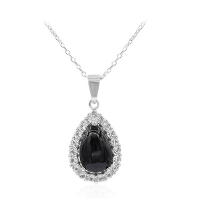 Collier en argent et Onyx noir