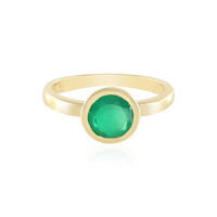 Bague en argent et Onyx vert