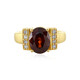 Bague en argent et Zircon cognac