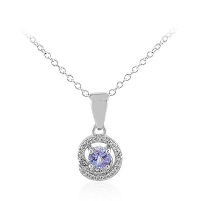 Collier en argent et Tanzanite