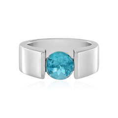 Bague en argent et Apatite bleue