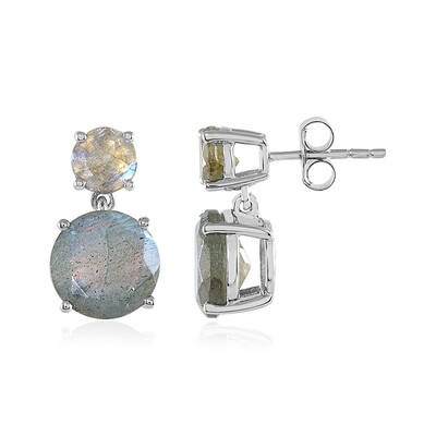 Boucles d'oreilles en argent et Labradorite