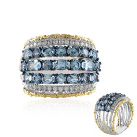 Bague en argent et Aigue-marine (Gems en Vogue)