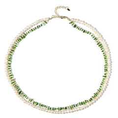 Collier en argent et Diopside de Russie