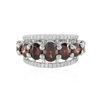 Bague en argent et Zircon rose