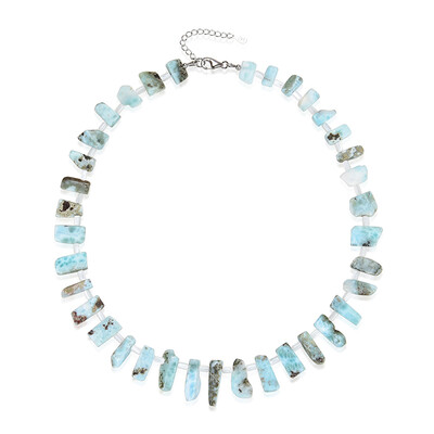 Collier en argent et Larimar