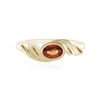 Bague en or et Saphir Padparadscha