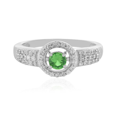 Bague en argent et Grenat Tsavorite