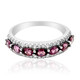 Bague en argent et Grenat Rhodolite