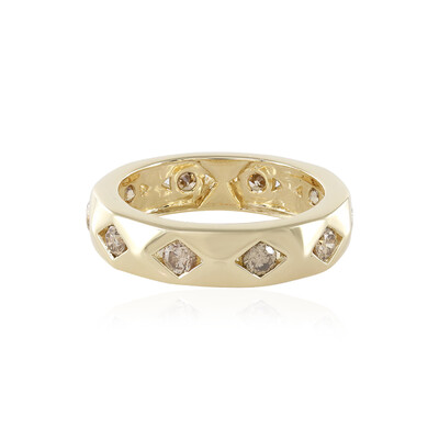 Bague en or et Diamant champagne I2 (de Melo)