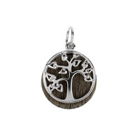 Pendentif en argent et Chêne des marais