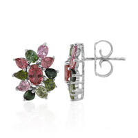 Boucles d'oreilles en argent et Tourmaline rose