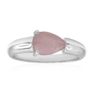 Bague en argent et Quartz rose