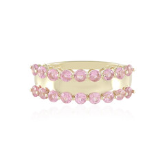 Bague en or et Spinelle rose de Birmanie (de Melo)