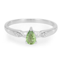 Bague en argent et Tourmaline chromifère