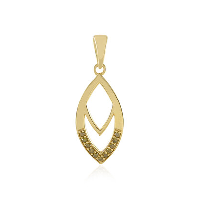 Pendentif en argent et Diamant jaune I3