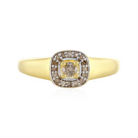 Bague en argent et Diamant champagne I4