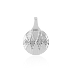 Pendentif en argent et Diamant I4 (J)