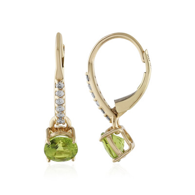 Boucles d'oreilles en or et Tourmaline verte (AMAYANI)