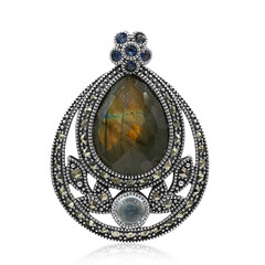 Pendentif en argent et Labradorite (Annette classic)