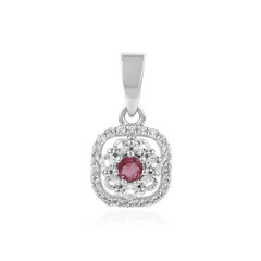 Pendentif en argent et Tourmaline rose