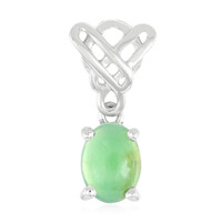 Pendentif en argent et Chrysoprase impériale