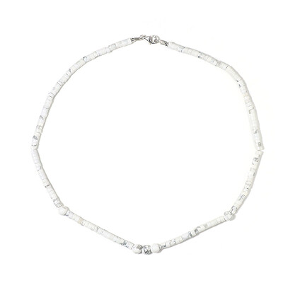 Collier en argent et Howlite