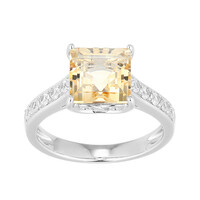 Bague en argent et Citrine